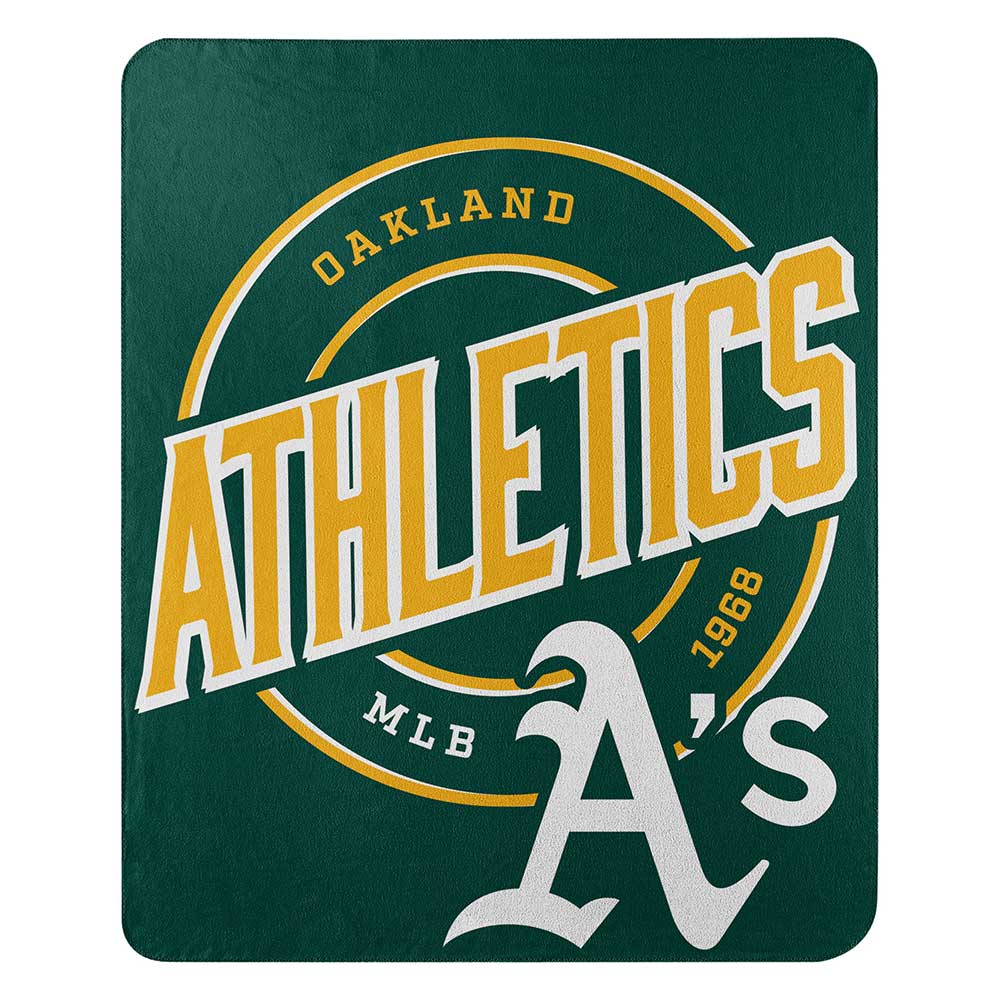Oakland A's Fleece Throw Blanket Established 1968 Oakland A's Fleece Throw Blanket Established 1968